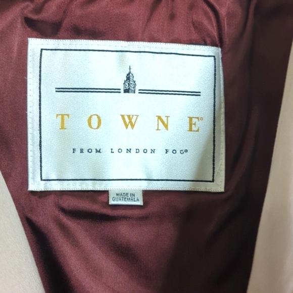 TOWNE Collection by London Fog Vintage Over Coat Removable Sherpa Lining 42 R - Picture 6 of 14
